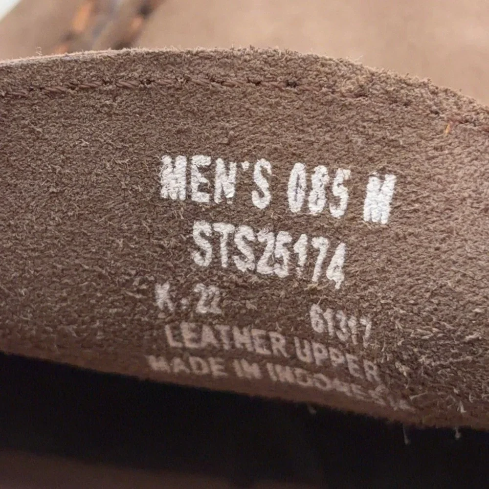 Sperry Penny Loafer Mens 8.5 Brown Leather Slip On Boat Shoe Casual Preppy
